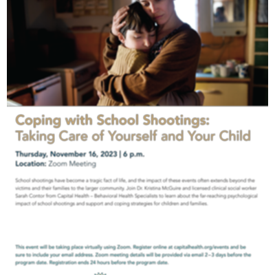 Coping with School Shootings: Taking Care of Yourself and Your Child