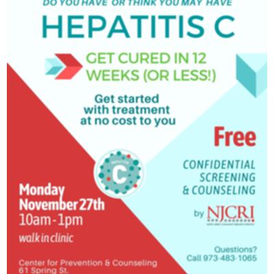 Hep-C Walk-In Clinic at the Center for Prevention and Counseling